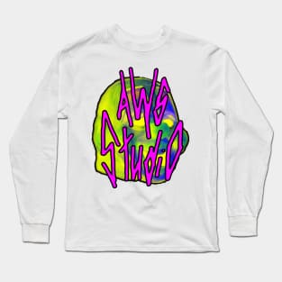 AWS Studio - clown reverse yellow Long Sleeve T-Shirt